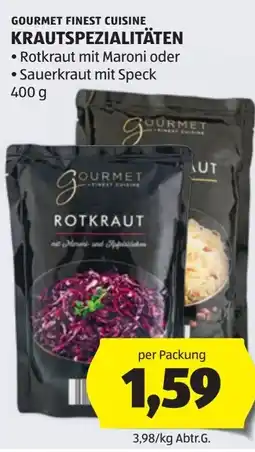 Hofer Gourmet finest cuisine krautspezialitäten Angebot