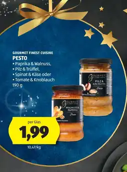 Hofer Gourmet finest cuisine pesto Angebot