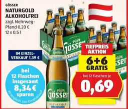 Hofer Gösser naturgold alkoholfrei Angebot