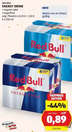 Hofer Red bull energy drink Angebot