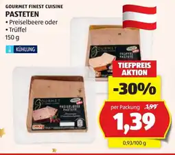 Hofer Gourmet finest cuisine pasteten Angebot