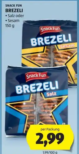 Hofer Snack fun brezeli Angebot