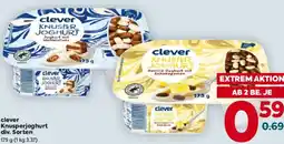 Billa clever Knusperjoghurt div. Sorten Angebot