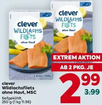 Clever Wildlachsfilets ohne Haut, MSC