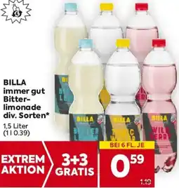 Billa BILLA immer gut Bitter- limonade div. Sorten Angebot