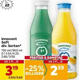 Billa Innocent Saft div. Sorten* Angebot
