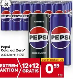 Billa Pepsi Cola, od. Zero* Angebot