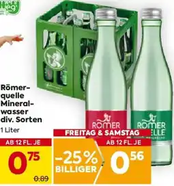 Billa Römer- quelle Mineral- wasser div. Sorten Angebot