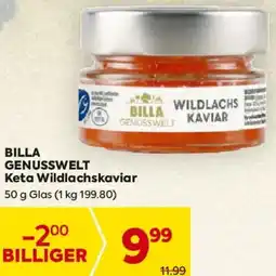 Billa BILLA GENUSSWELT Keta Wildlachskaviar Angebot