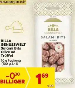 Billa BILLA GENUSSWELT Salami Bits Olive od. Trüffel Angebot