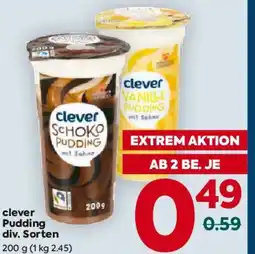 Billa clever Pudding div. Sorten Angebot