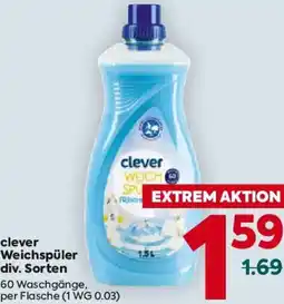 Billa clever Weichspüler div. Sorten Angebot