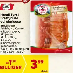 Billa Handl Tyrol Brettljause od. Almjause Angebot