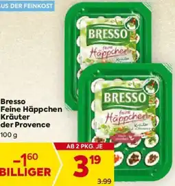 Billa Bresso Feine Häppchen Kräuter der Provence Angebot