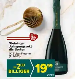 Billa Steininger Jahrgangssekt div. Sorten Angebot