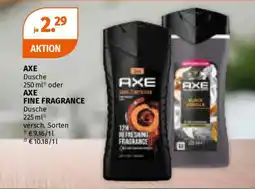 Müller AXE Dusche oder AXE FINE FRAGRANCE Angebot