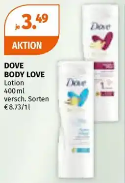 Müller Dove body love lotion Angebot