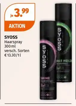 Müller Syoss haarspray Angebot