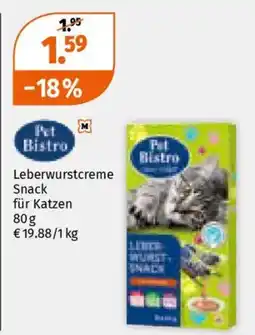 Müller Pet Bistro Leberwurstcreme Snack Angebot