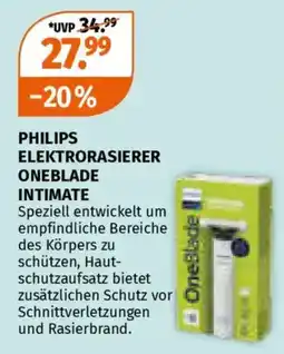Müller Philips elektrorasierer oneblade intimate Angebot