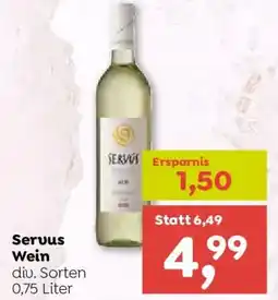 ADEG Servus Wein diu. Sorten Angebot