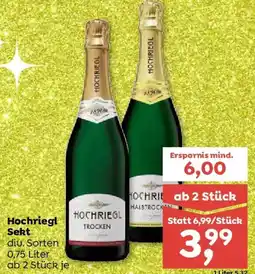 ADEG Hochriegl Sekt diu. Sorten Angebot
