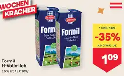 MPreis Formil H-Vollmilch Angebot