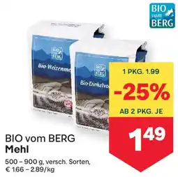 MPreis BIO vom BERG Mehl Angebot