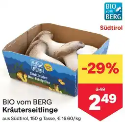 MPreis BIO vom BERG Kräuterseitlinge Angebot