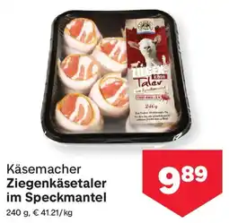 MPreis Käsemacher Ziegenkäsetaler im Speckmantel Angebot