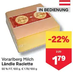MPreis Vorarlberg Milch Ländle Raclette 50% FIT Angebot