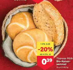 MPreis Therese Mölk Bio-Kaiser- semmel Angebot