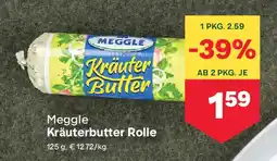 MPreis Meggle Kräuterbutter Rolle Angebot