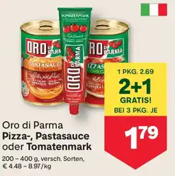MPreis Oro di Parma Pizza-, Pastasauce oder Tomatenmark Angebot