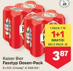 MPreis Kaiser Fasstyp Dosen-Pack Angebot