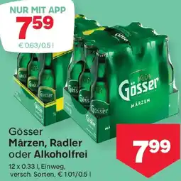 MPreis Gösser Märzen, Radler oder Alkoholfrei Angebot
