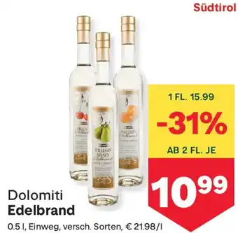 MPreis Dolomiti Edelbrand Angebot