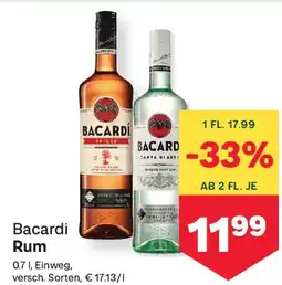 MPreis Bacardi Rum Angebot