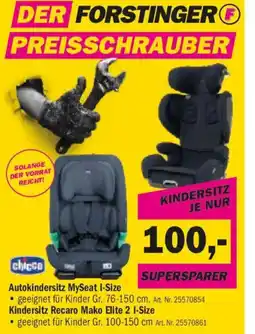 Forstinger Autokindersitz myseat , kindersitz recardo mako elite Angebot
