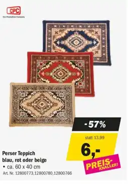Forstinger Perser Teppich blau, rot oder beige Angebot