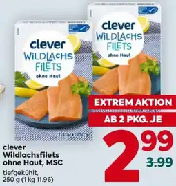 Billa Clever wildlachs filets ohne haut Angebot
