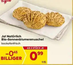 Billa Ja! Natürlich Bio-Sonnenblumenmuschel Angebot