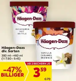 Billa Häagen-Dazs div. Sorten Angebot