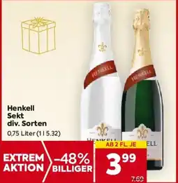 Billa Henkell Sekt div. Sorten Angebot