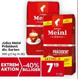 Billa Julius Meinl Präsident div. Sorten Angebot