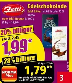 Norma Edelschokolade Angebot