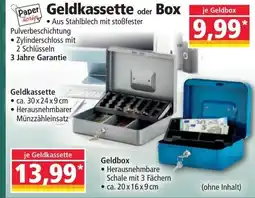 Norma Geldkassette oder Box Angebot