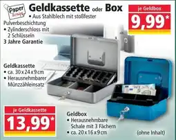 Norma Geldkassette oder Box Angebot