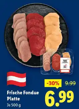 Lidl Frische Fondue Platte Angebot