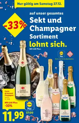 Lidl Comte de senneval champagner Angebot